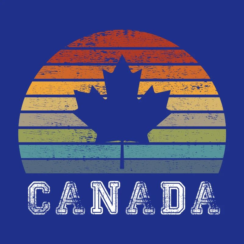 Conception / cadeau de feuille d'érable vintage du Canada