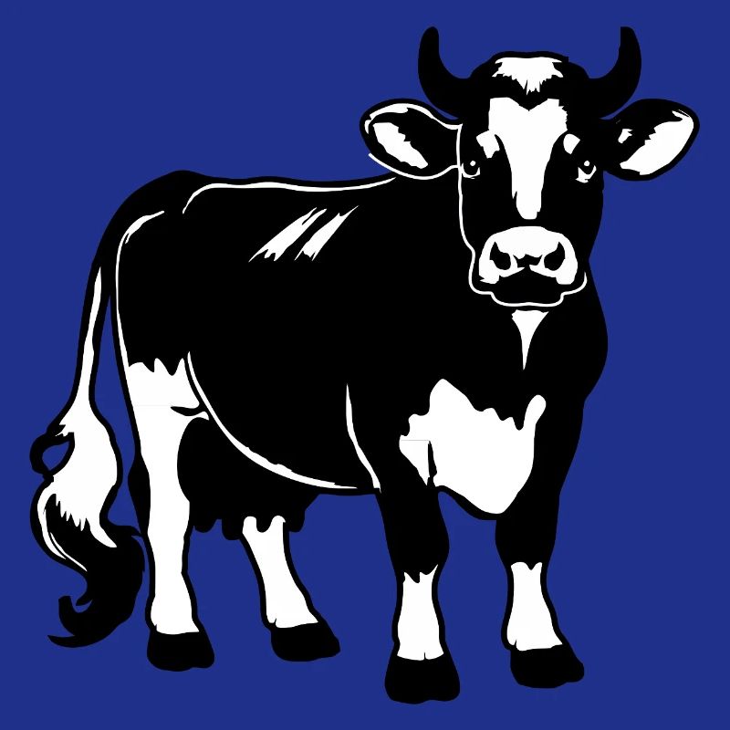 Conception de vache laitière en noir et blanc – Farm & Dairy