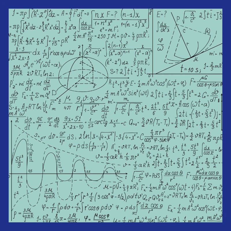 Math Equation Pattern, Math Formula Lover Gift