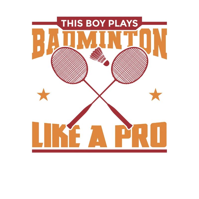 Garçon de badminton