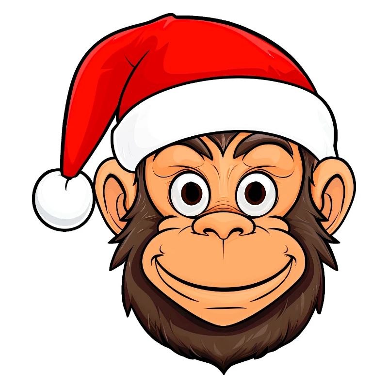 Monkey Christmas / Santa Claus Monkey