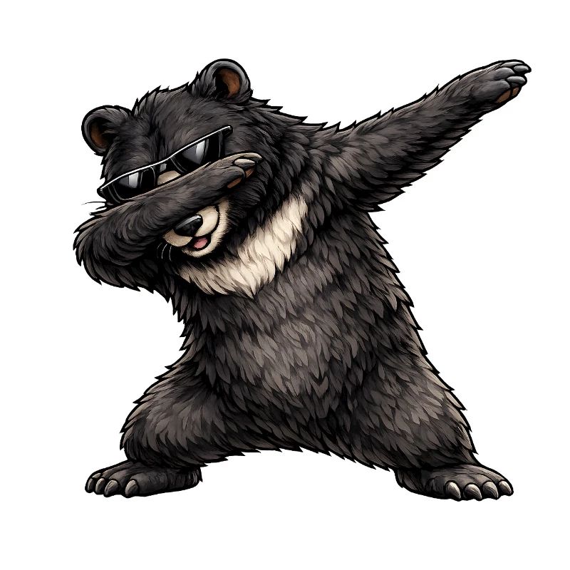 Dabbing Black Bear