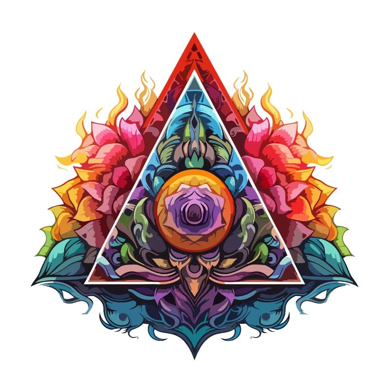 Flame Lotus Triangle