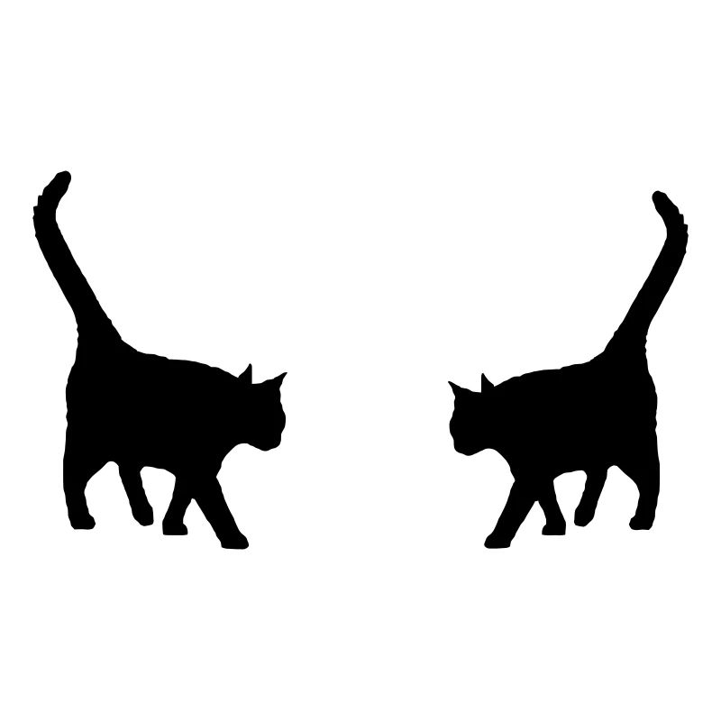 deux chats noirs