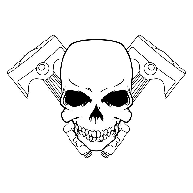 biker skull
