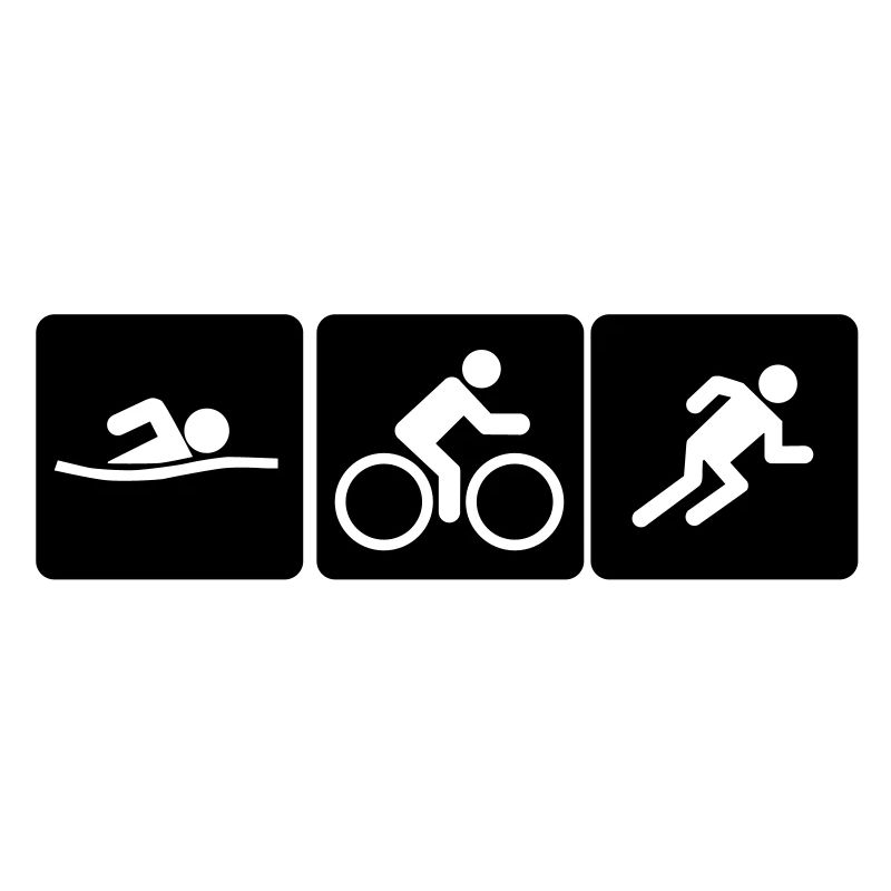 Course de vélo de triathlon