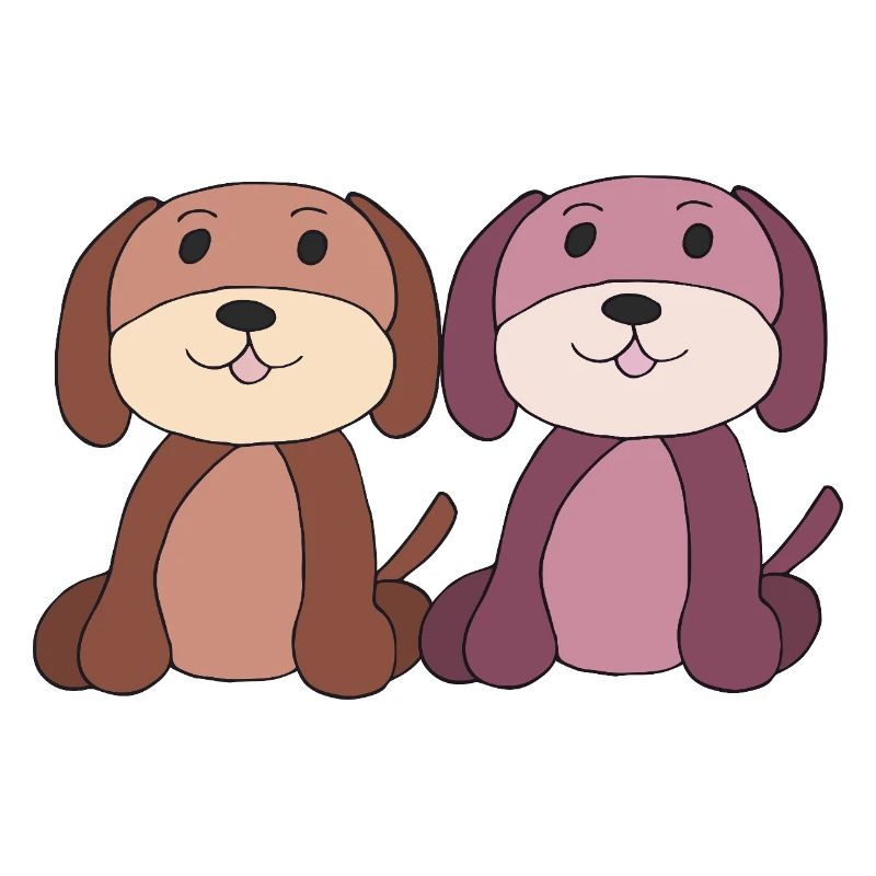 zwei hunde junge mädchen