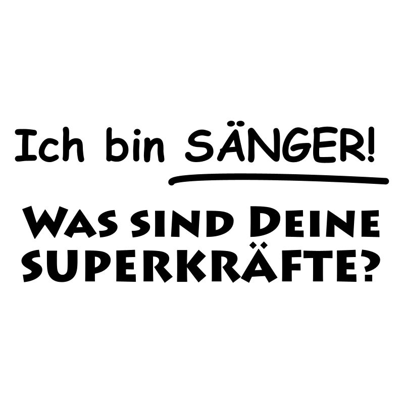 ich bin sänger