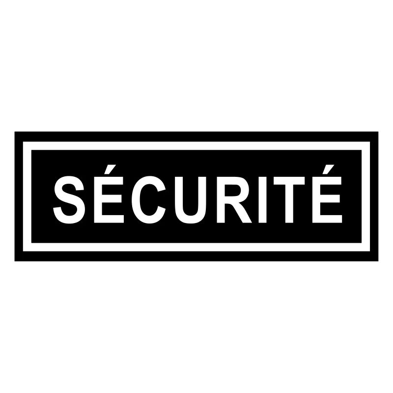 Ecusson Sécurité horiz