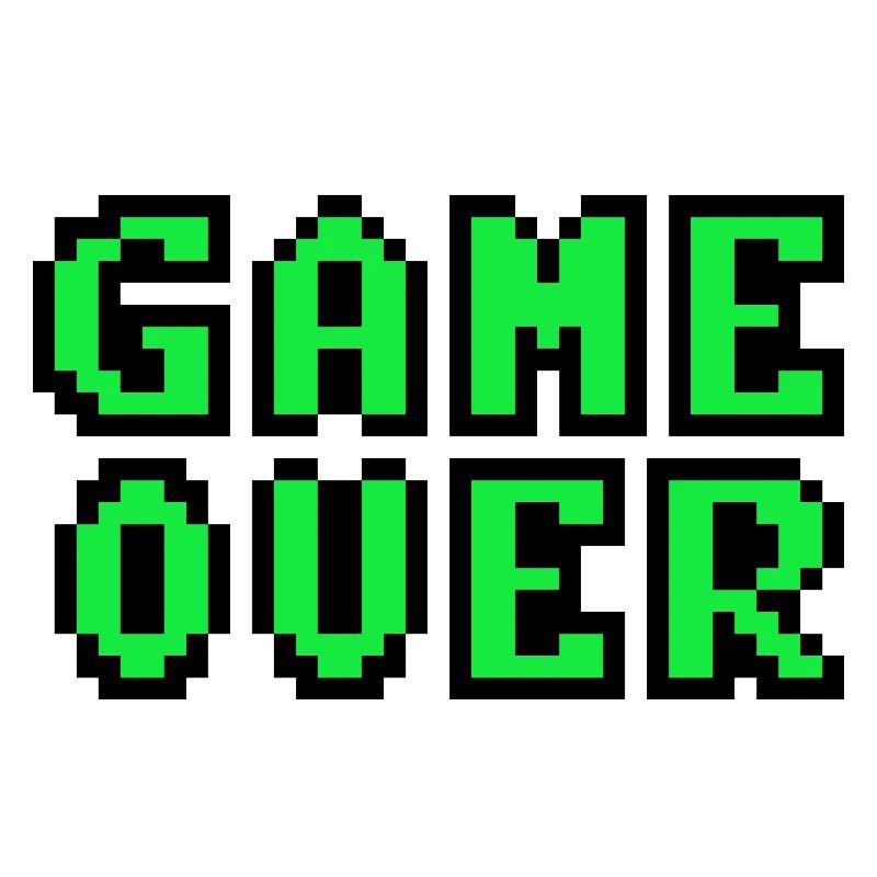 Game Over retrogaming vintage pixels