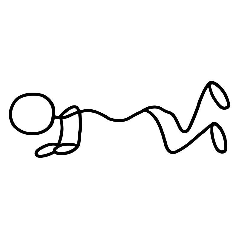 Stick figure - pushups