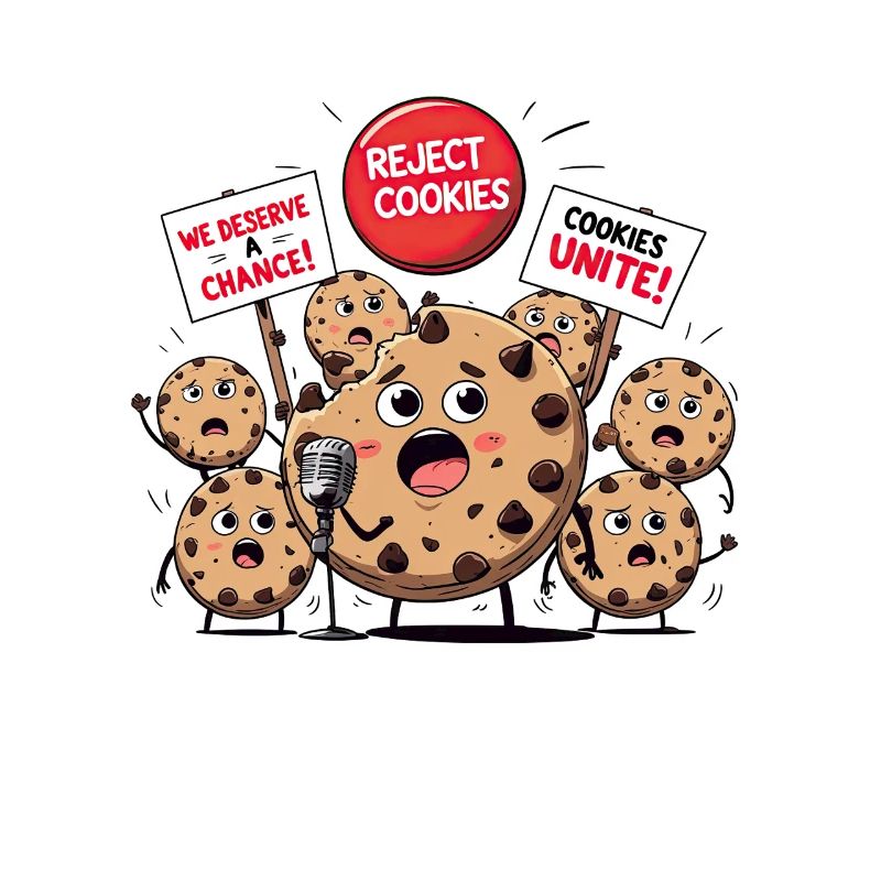 Cookie Rebellion - Conception amusante de protestation de biscuits