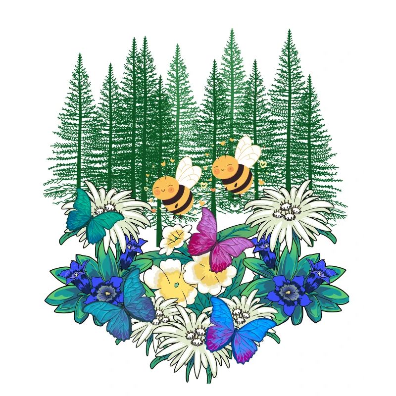 Forest Nature Spring Bee Bees Bumblebee