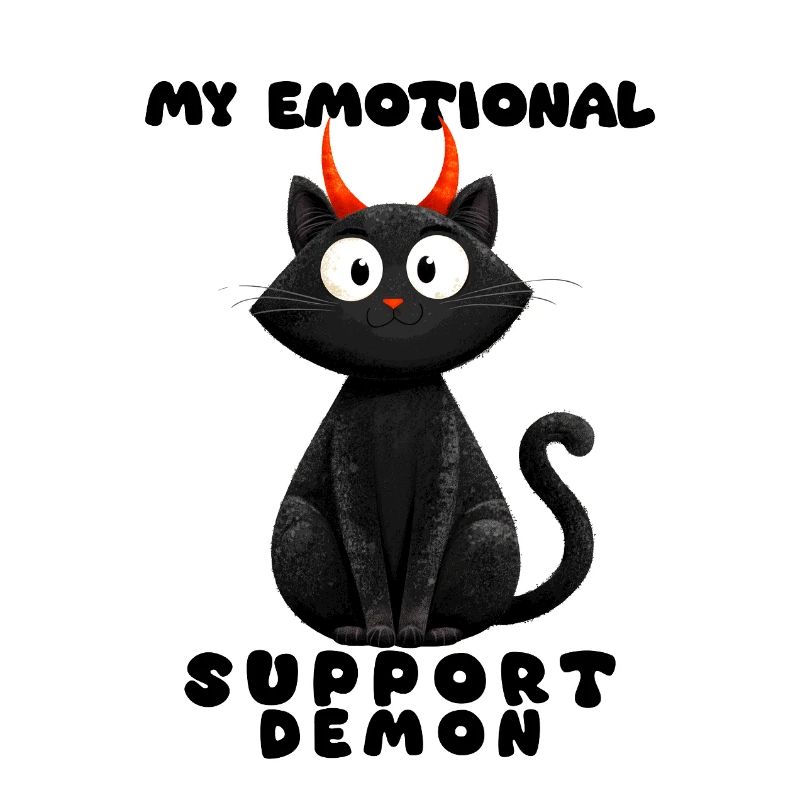 Emotionaler Support-Dämon – Lustige Katzen Edition