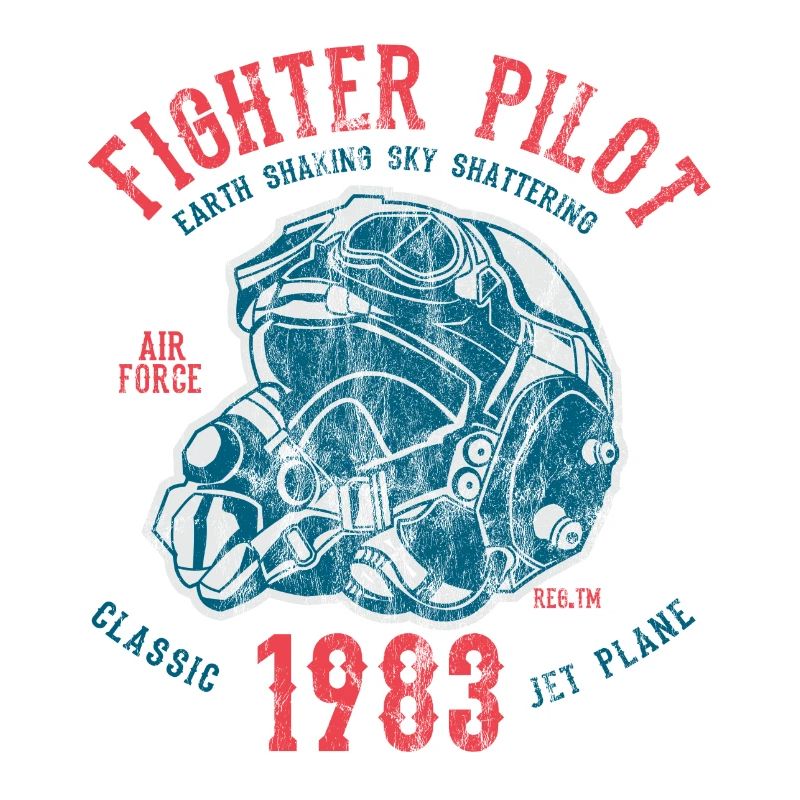 FIGHTER PILOT - fighter jet pilot motif