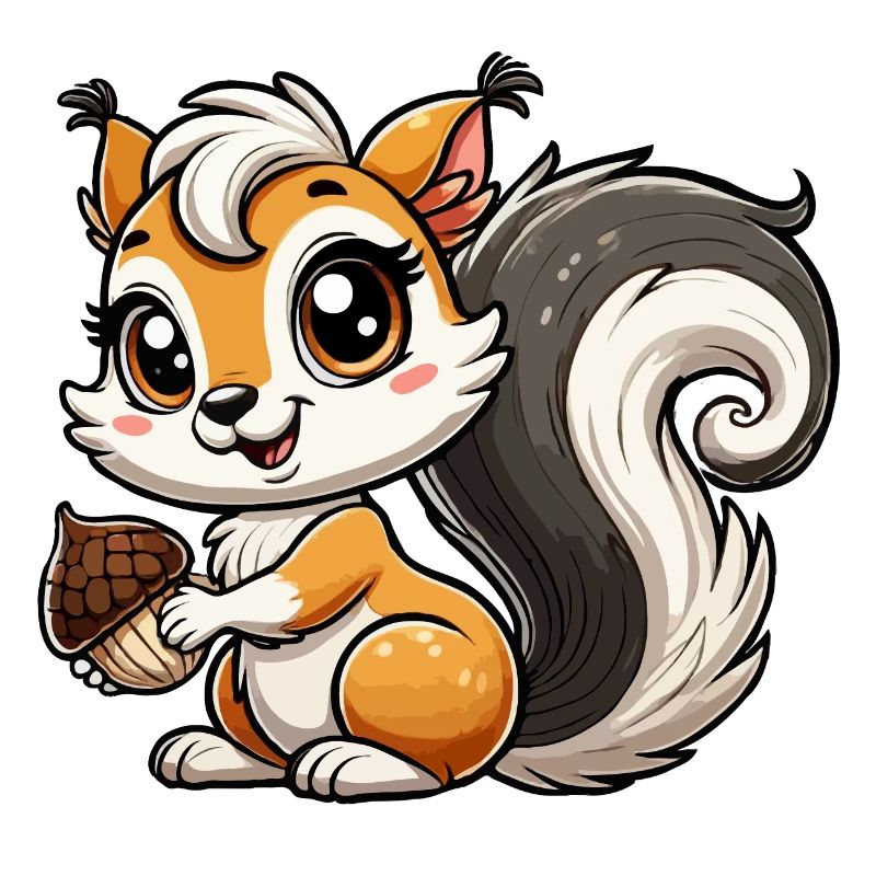 Mädchen Eichhörnchen