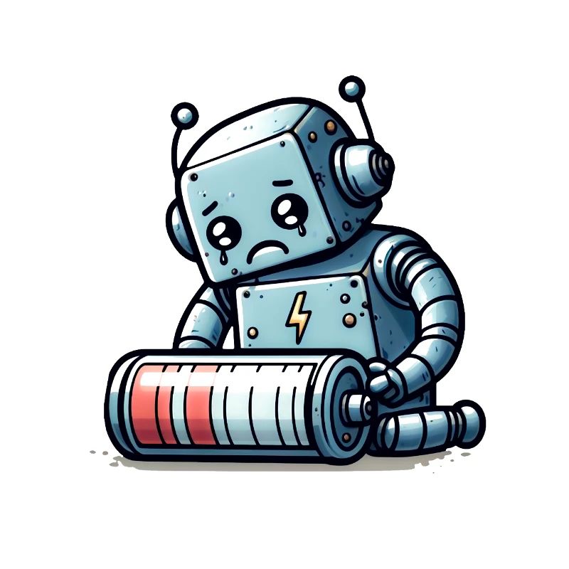 Robot Weak Battery Robo-Problems