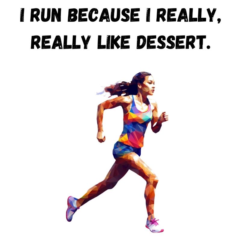 I run because I really, really like dessert.