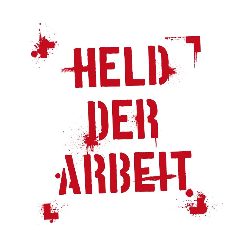 Held der Arbeit - rot