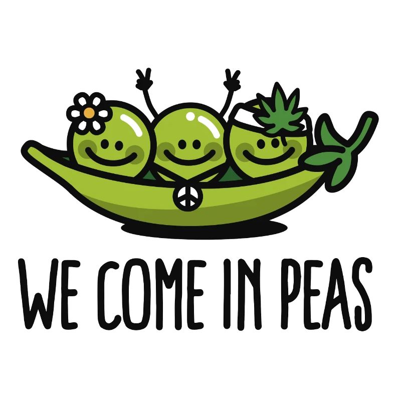 We come in peas / peace