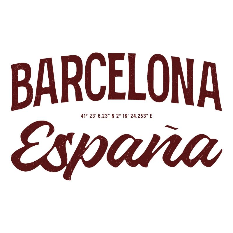 Barcelona Spanien Script Logo