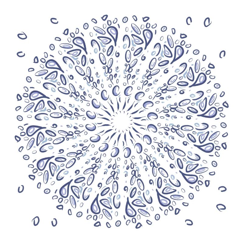 Azure Mandala Bloom