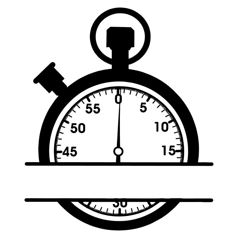 Chronomètre minute avec découpe
