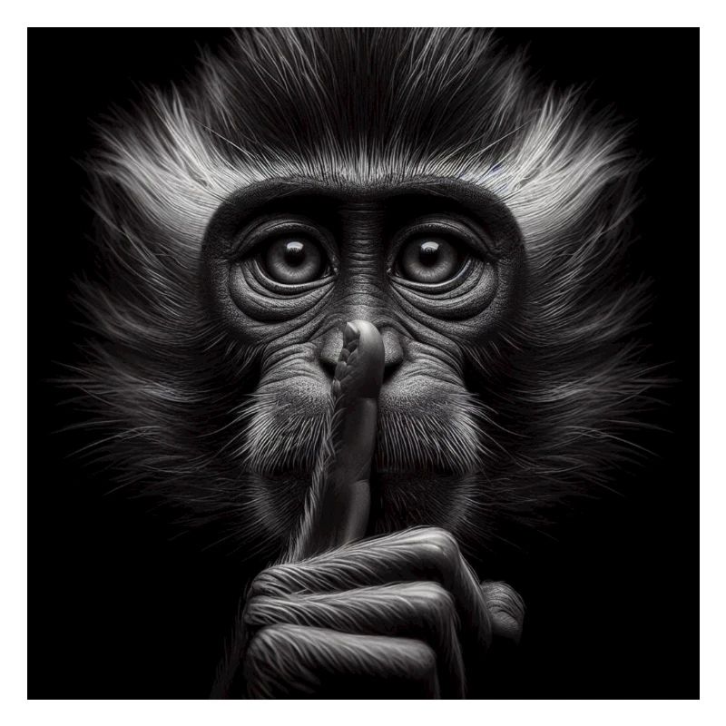 Ein schweigender Affe