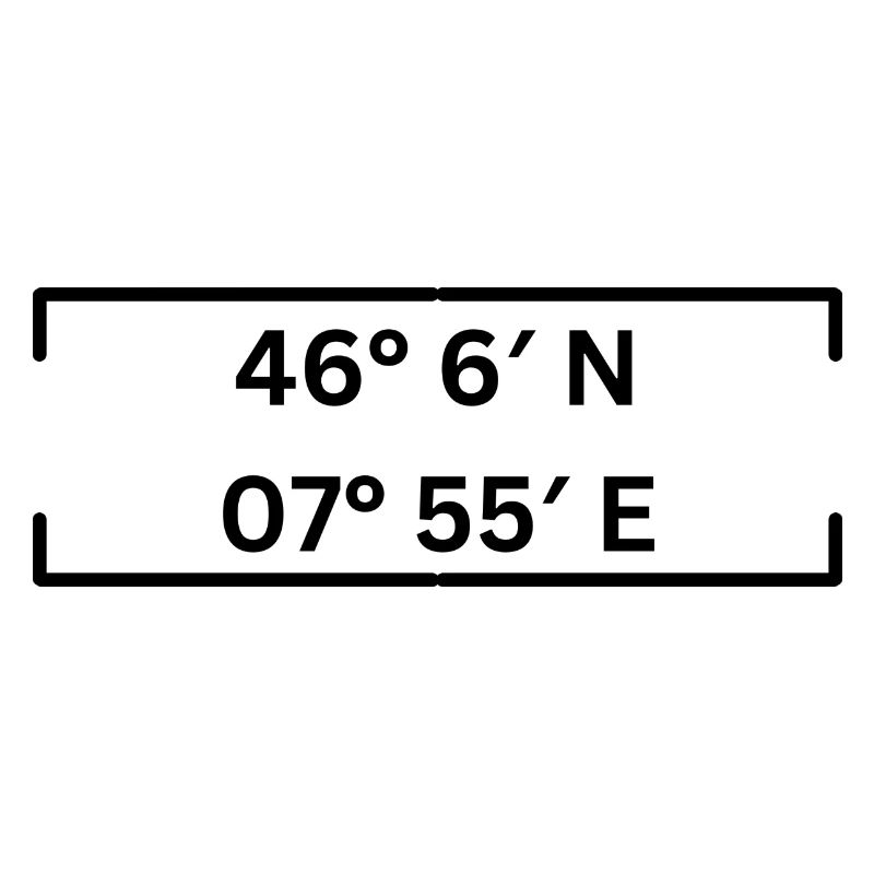 Coordinates Saas-Fee Minimalist