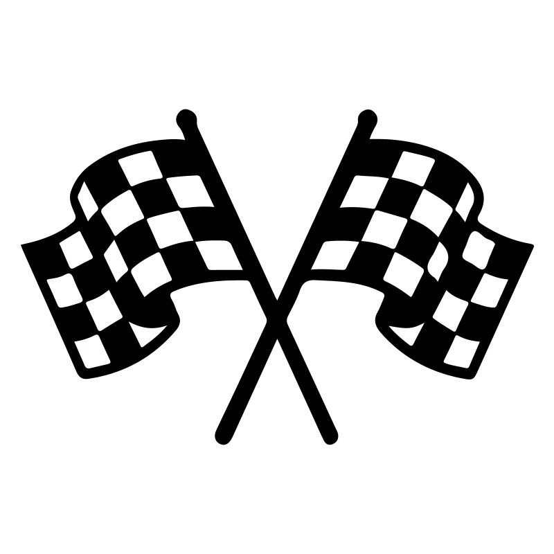 Icône du drapeau de course
