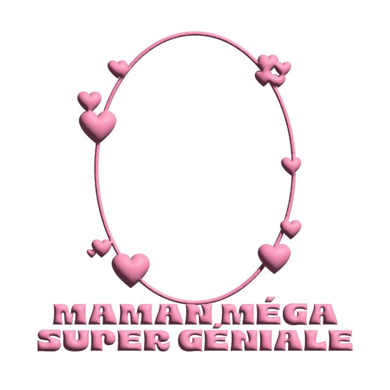 Maman Méga Super Géniale – Herzrahmen