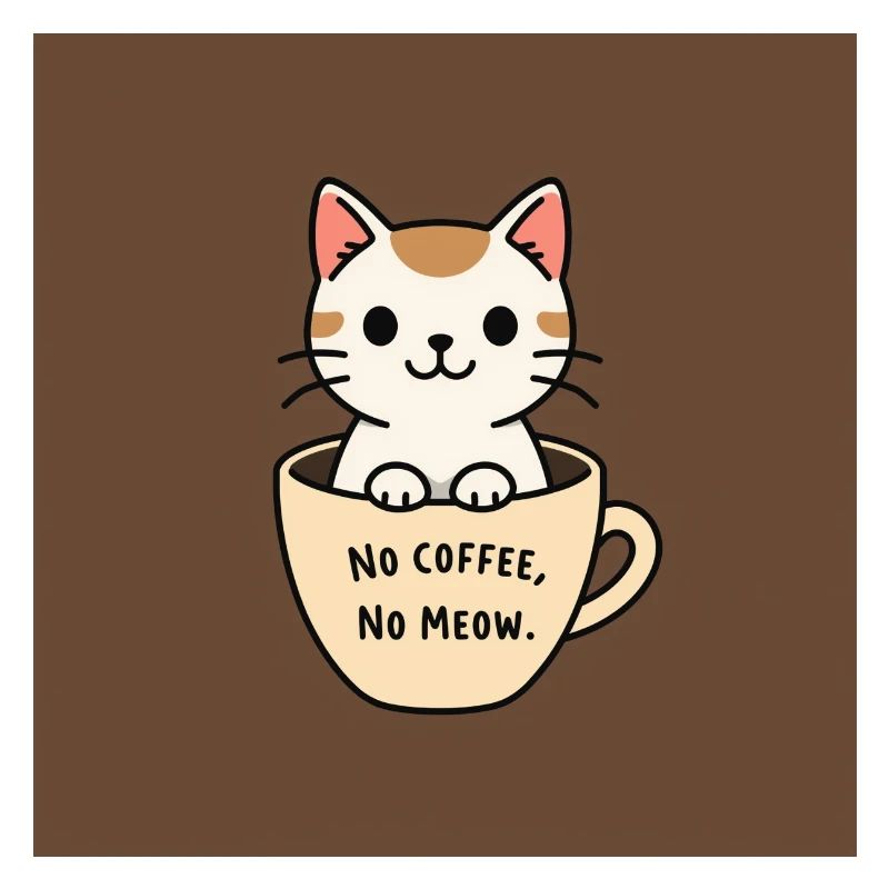 Café de chat dicton design
