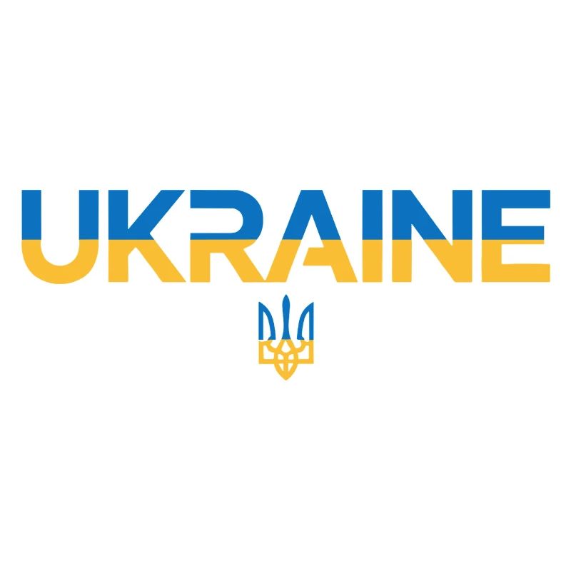 Drapeau de l’Ukraine Trident Emblem Art