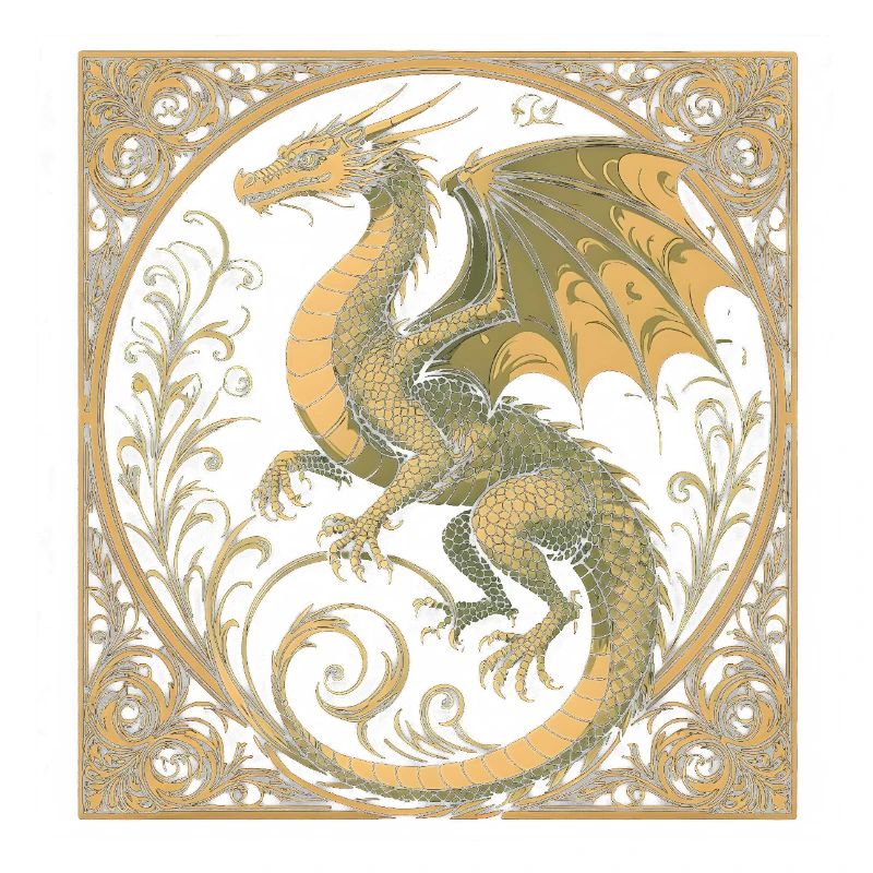 Goldener Drache