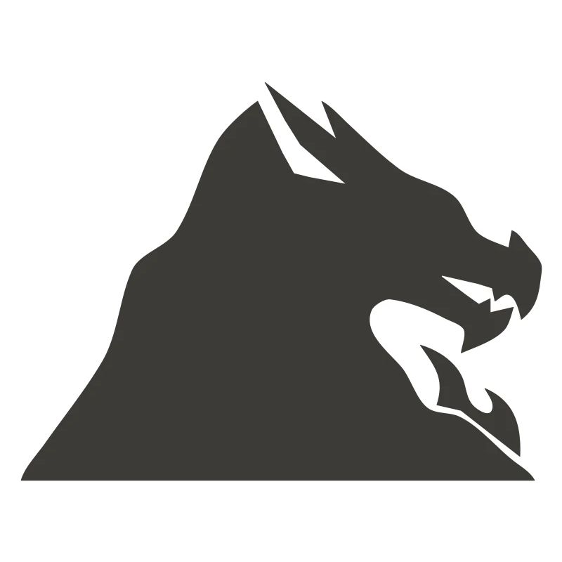 Drachenkopf Silhouette