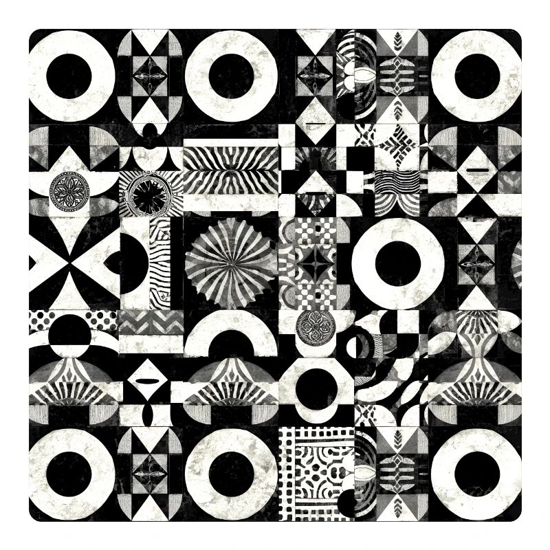 Abstraktes Schwarz-Weiß Muster Geometrie