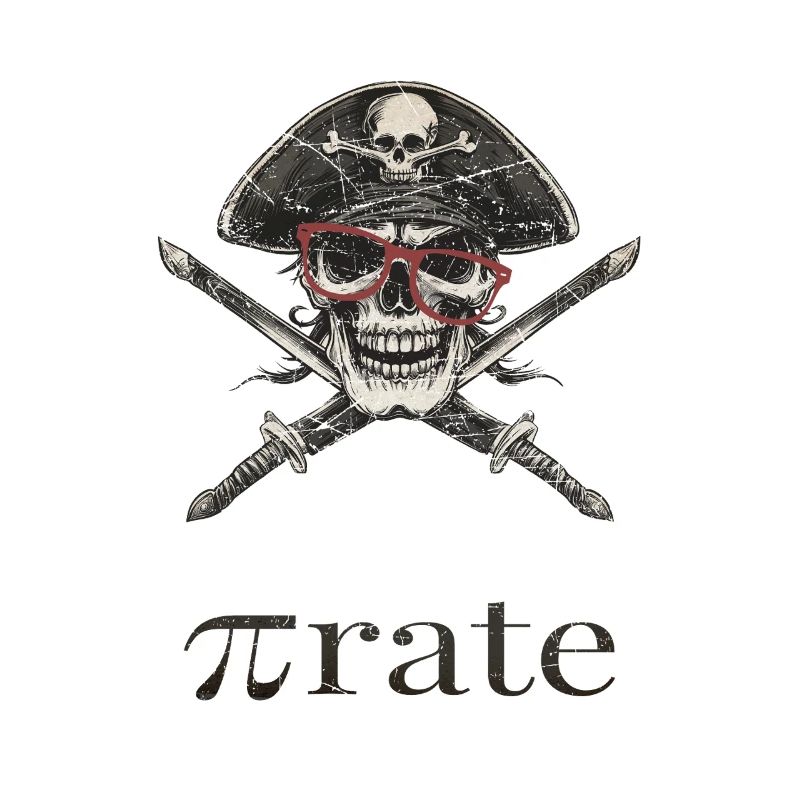nerd pirate with glasses