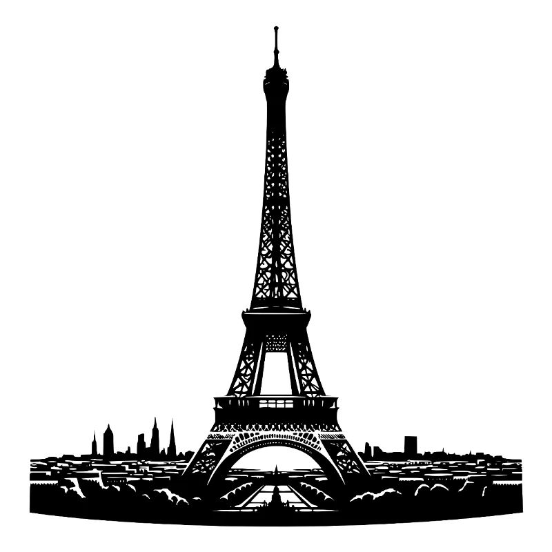 Französischer Blickfang Eiffelturm typisch Paris