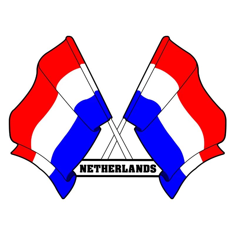 Drapeaux croisés des Pays-Bas