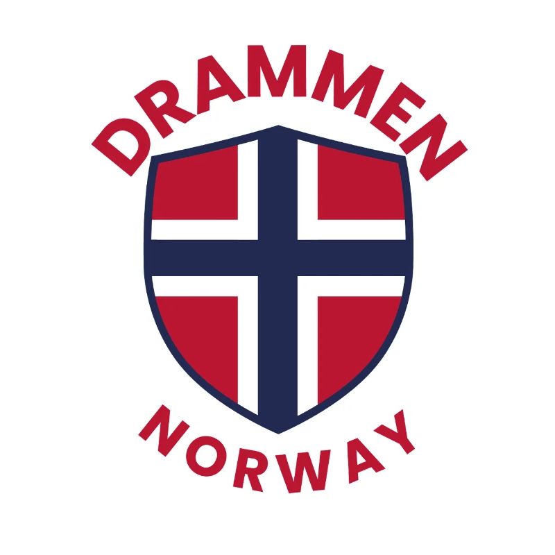 Drammen-Norwegen-Schildemblem