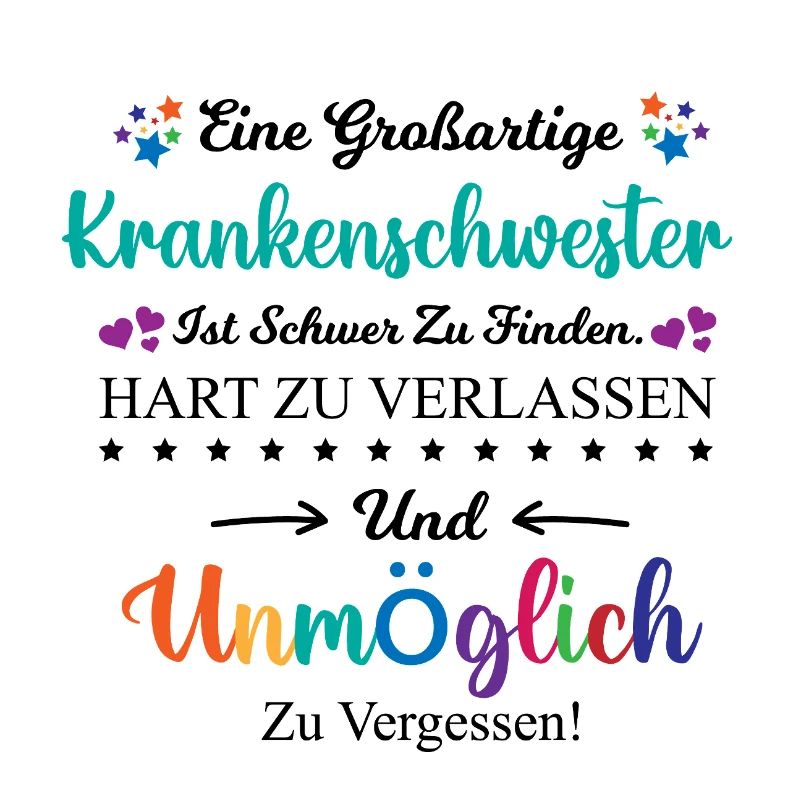 Krankenschwester Beruf Spruch Abschied Geschenk