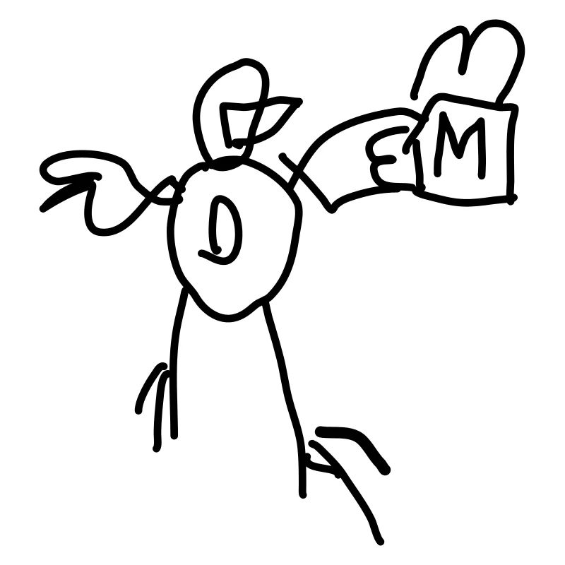 Canard avec menu de restauration rapide