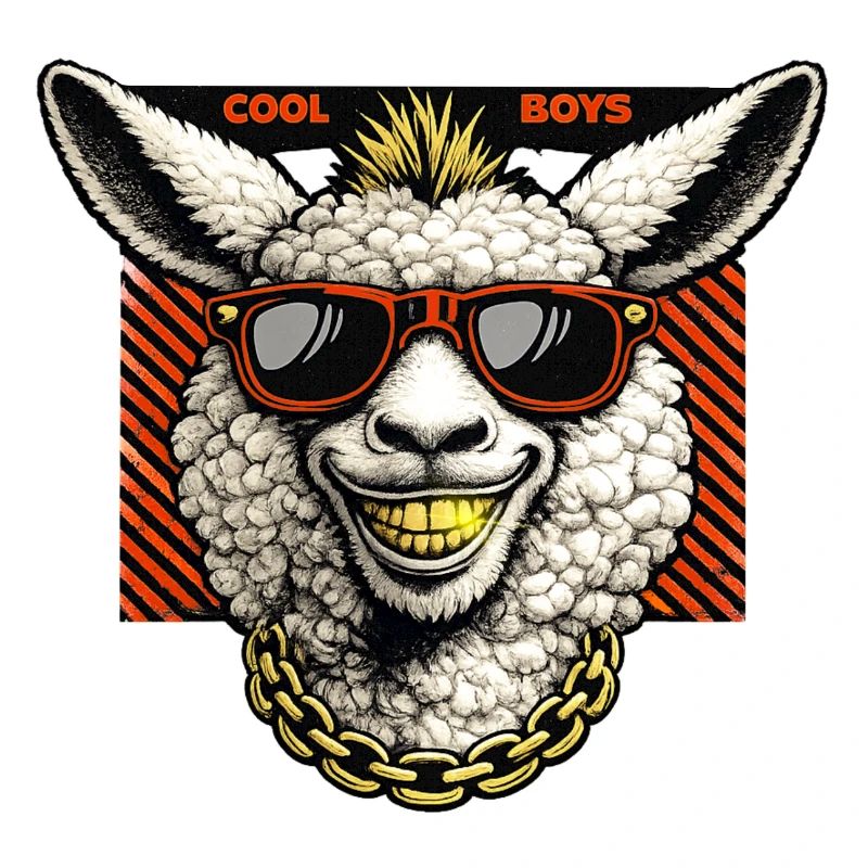 Casual lamb with sunglasses.... Cool boys