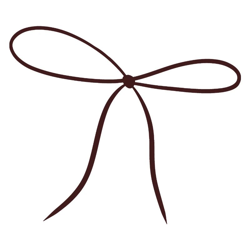 Ruban nœud minimaliste