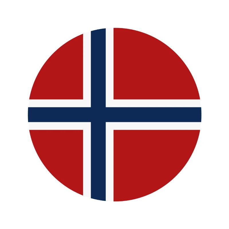 Drapeau rond norvégien