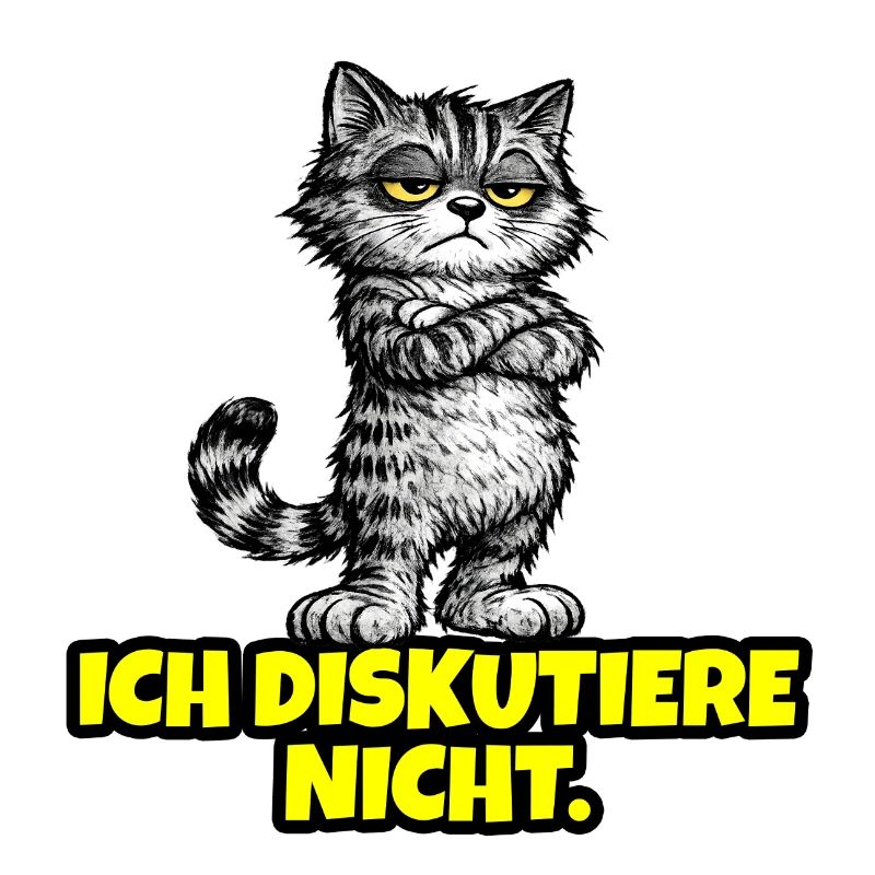 Ich diskutiere nicht. – Grumpy Katze (CAT)
