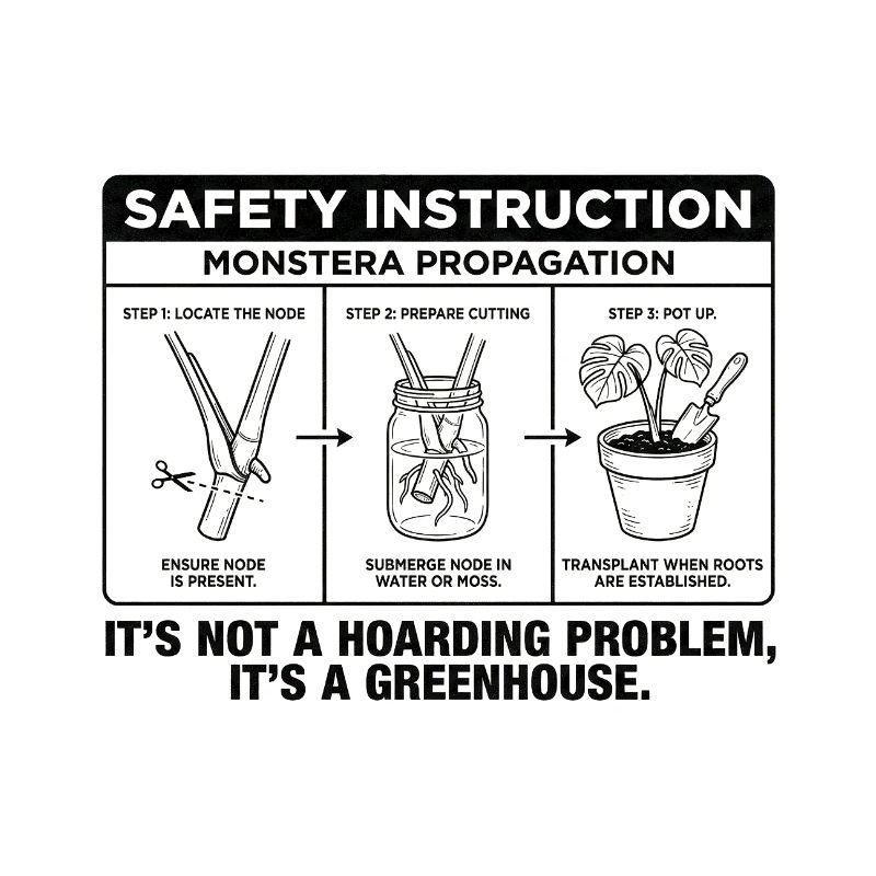 Guide de propagation de la monstera : c’est une serre, pas