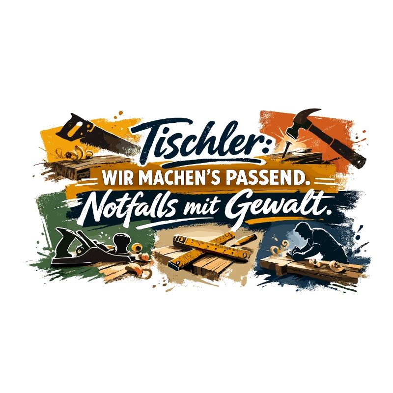 Tischler Spruch: Wir machen's passend