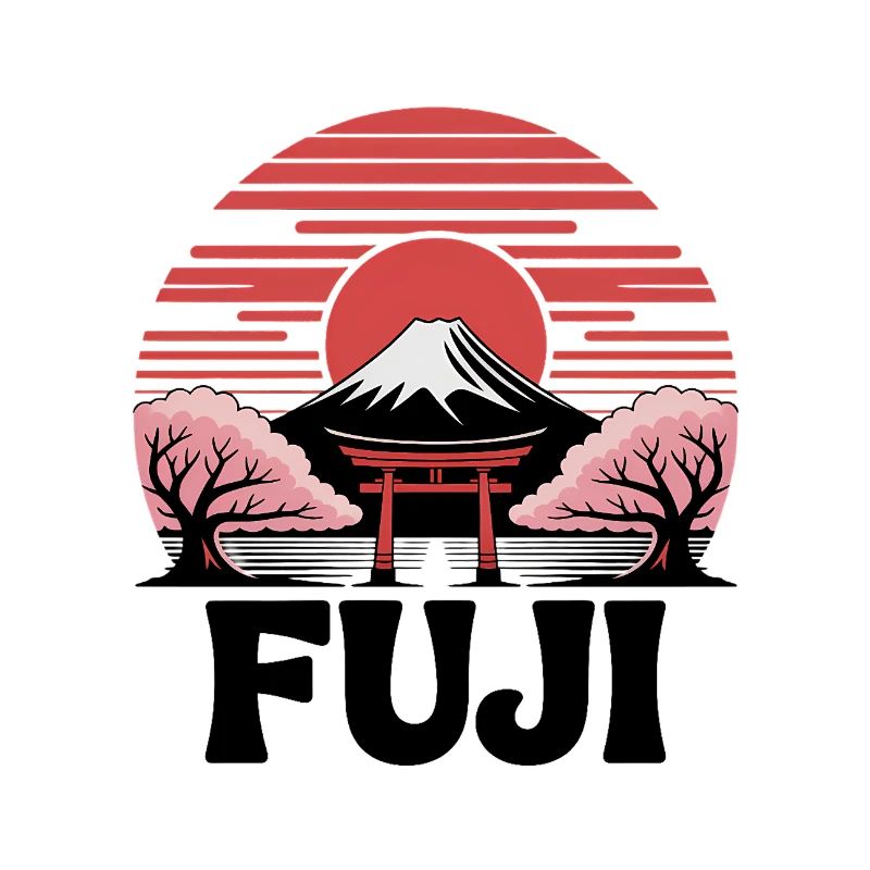 Fuji Torii Sakura in der Sonne