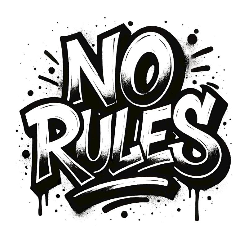 No Rules Graffiti Design